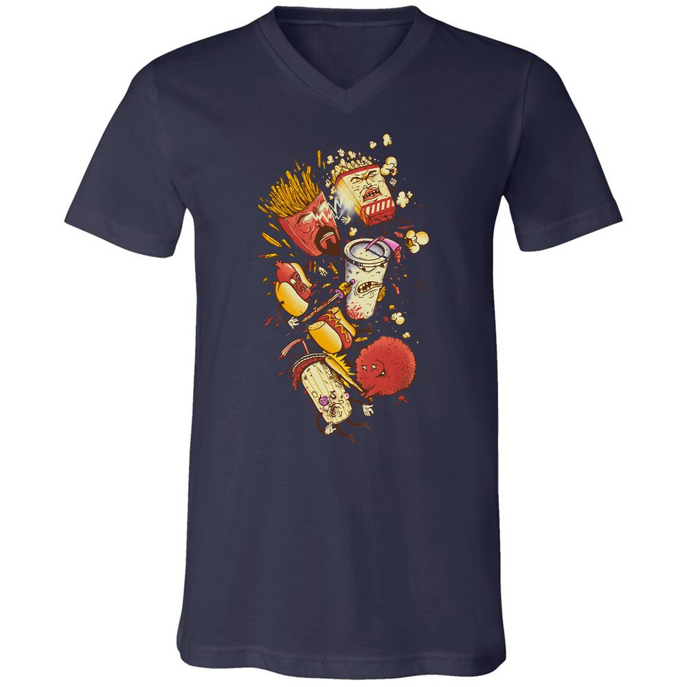 Unisex V-Neck T-Shirt - EFBJG8E1 - Navy - 2
