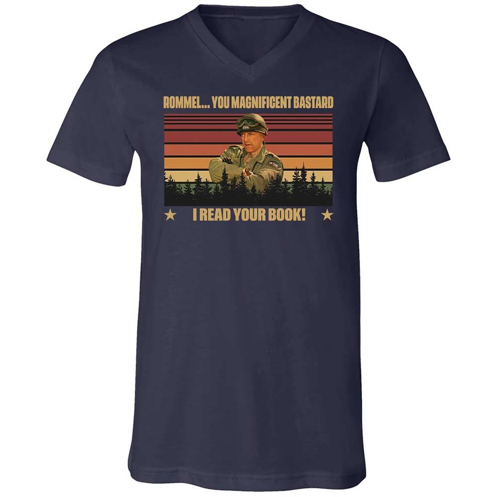 Unisex V-Neck T-Shirt - RA5WNKBZ - Navy - 2