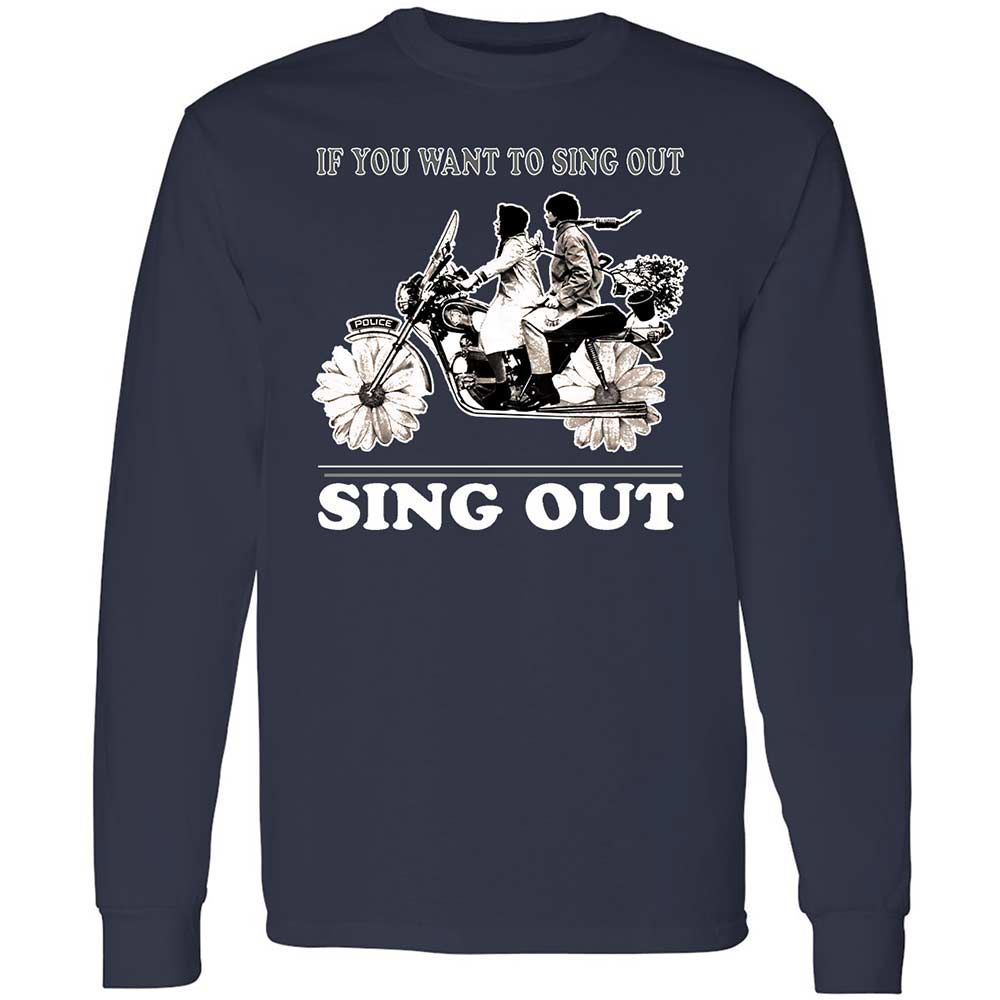 If you want to sing out, sing out - Navy - 2