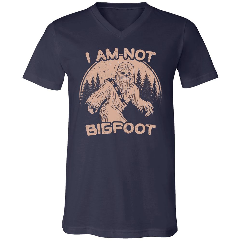 Unisex V-Neck T-Shirt - CEV91QL7 - Navy - 2