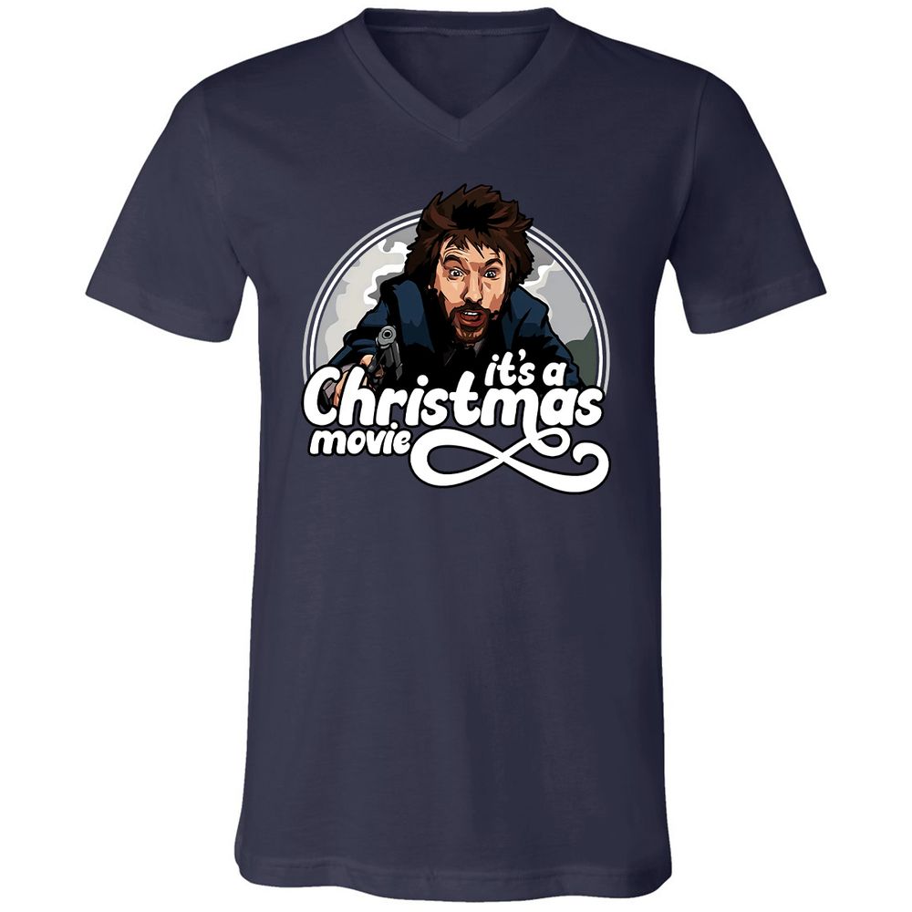 Unisex V-Neck T-Shirt - 2F8ERZPU - Navy - 2