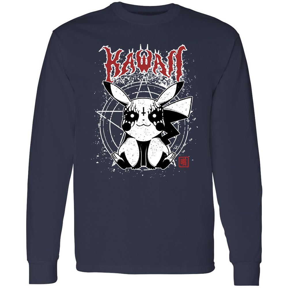 Long Sleeve T-Shirt - PHDSQ813 - Navy - 2