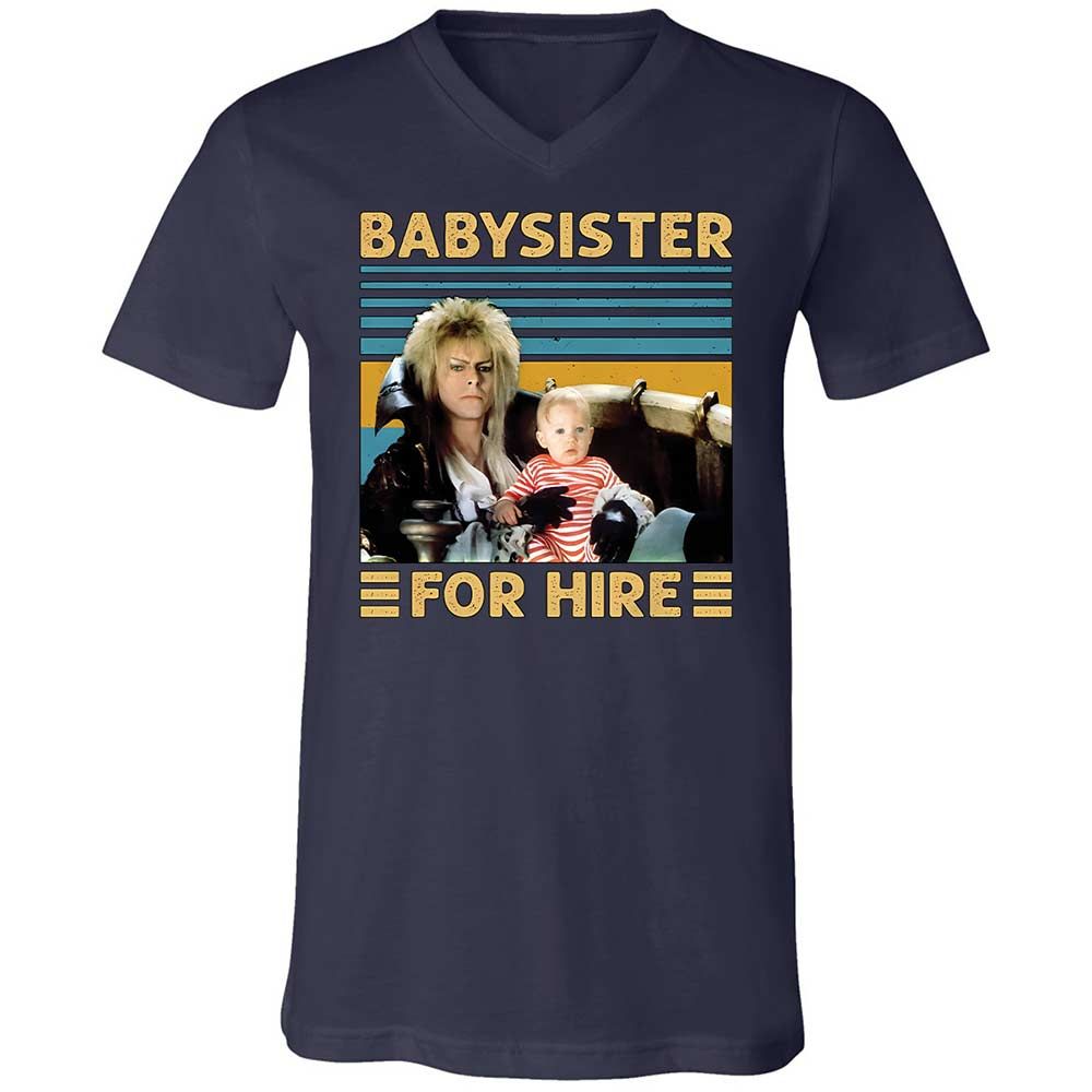 Unisex V-Neck T-Shirt - LZJPYWPX - Navy - 2