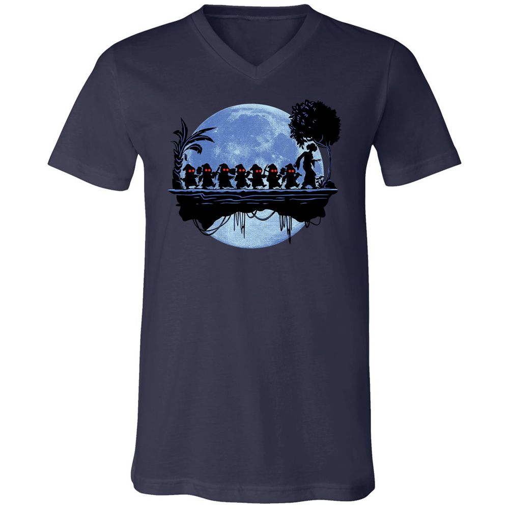 Unisex V-Neck T-Shirt - MAK2UZHS - Navy - 2