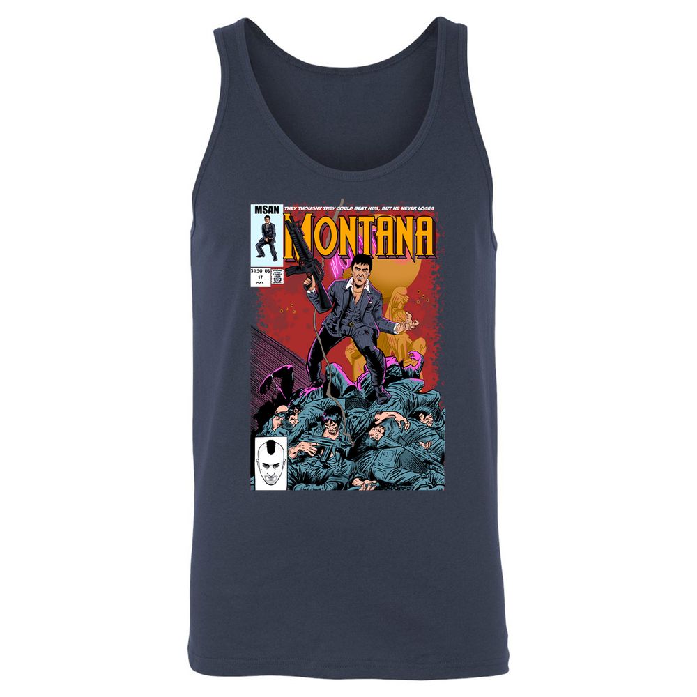 Unisex Jersey Tank - PVE5BYYV - Navy - 2