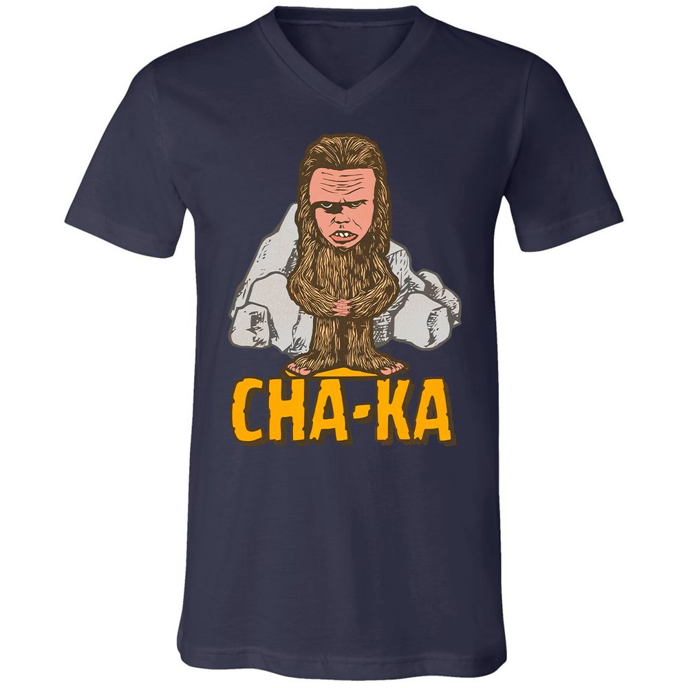Unisex V-Neck T-Shirt - KBHDLYP8 - Navy - 2