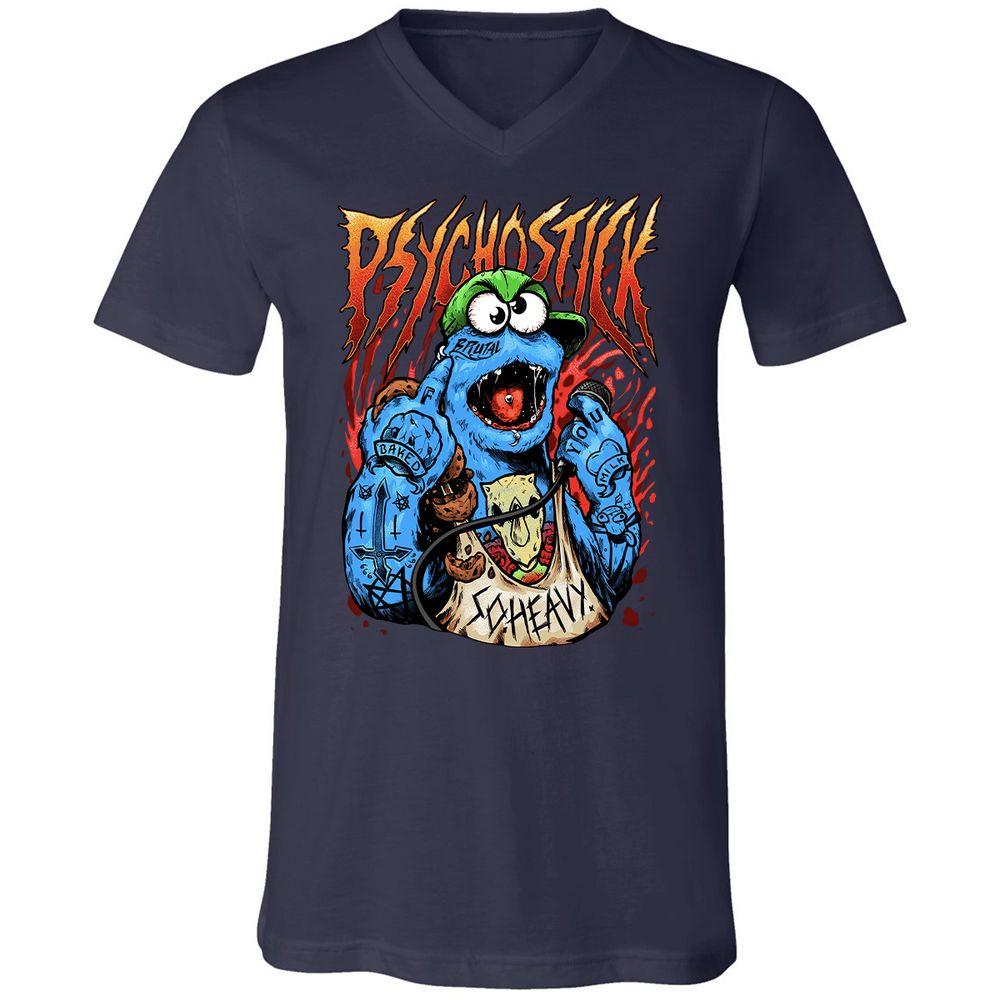 Unisex V-Neck T-Shirt - RSEAASQ5 - Navy - 2
