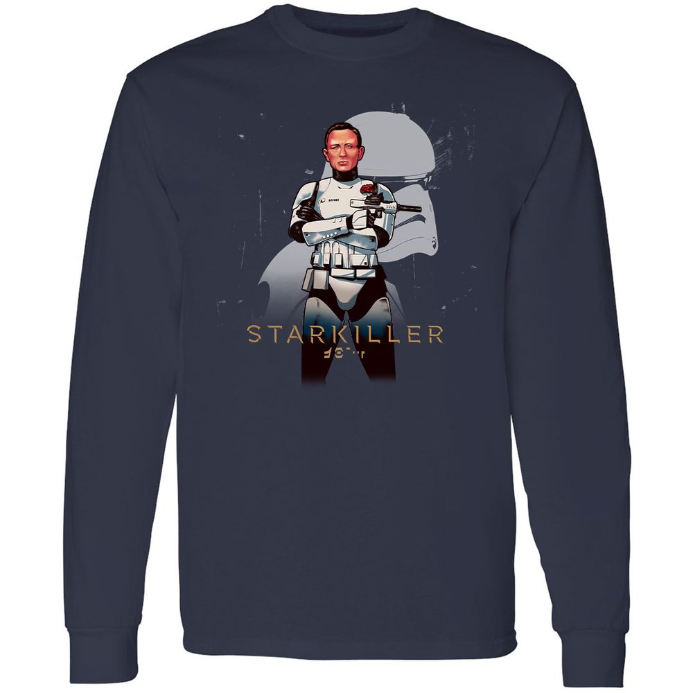 Long Sleeve T-Shirt - HF5DWHKP - Navy - 2