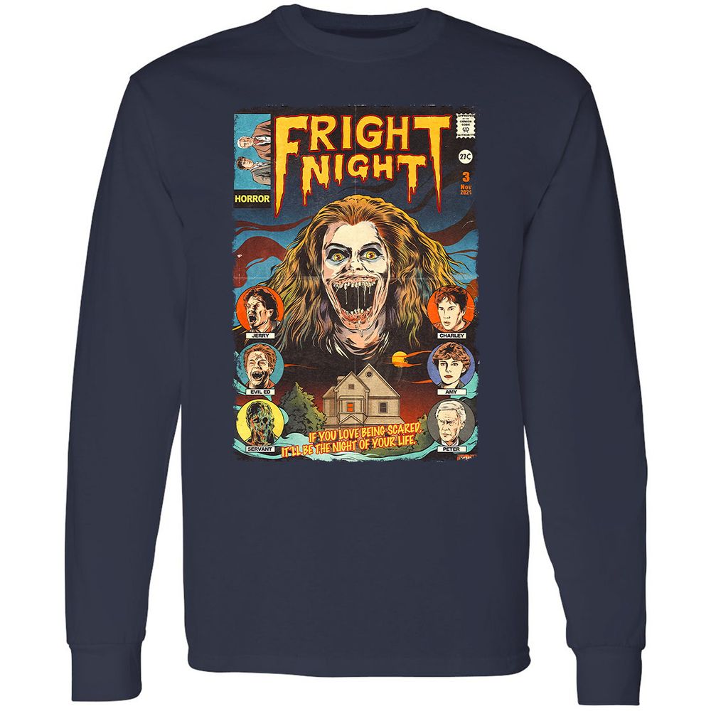 Long Sleeve T-Shirt - CQ8ZQN6T - Navy - 2