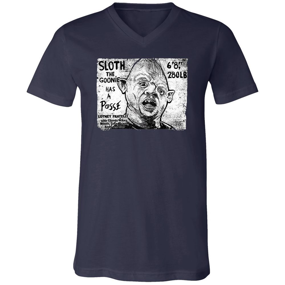 Unisex V-Neck T-Shirt - A78M4RF1 - Navy - 2