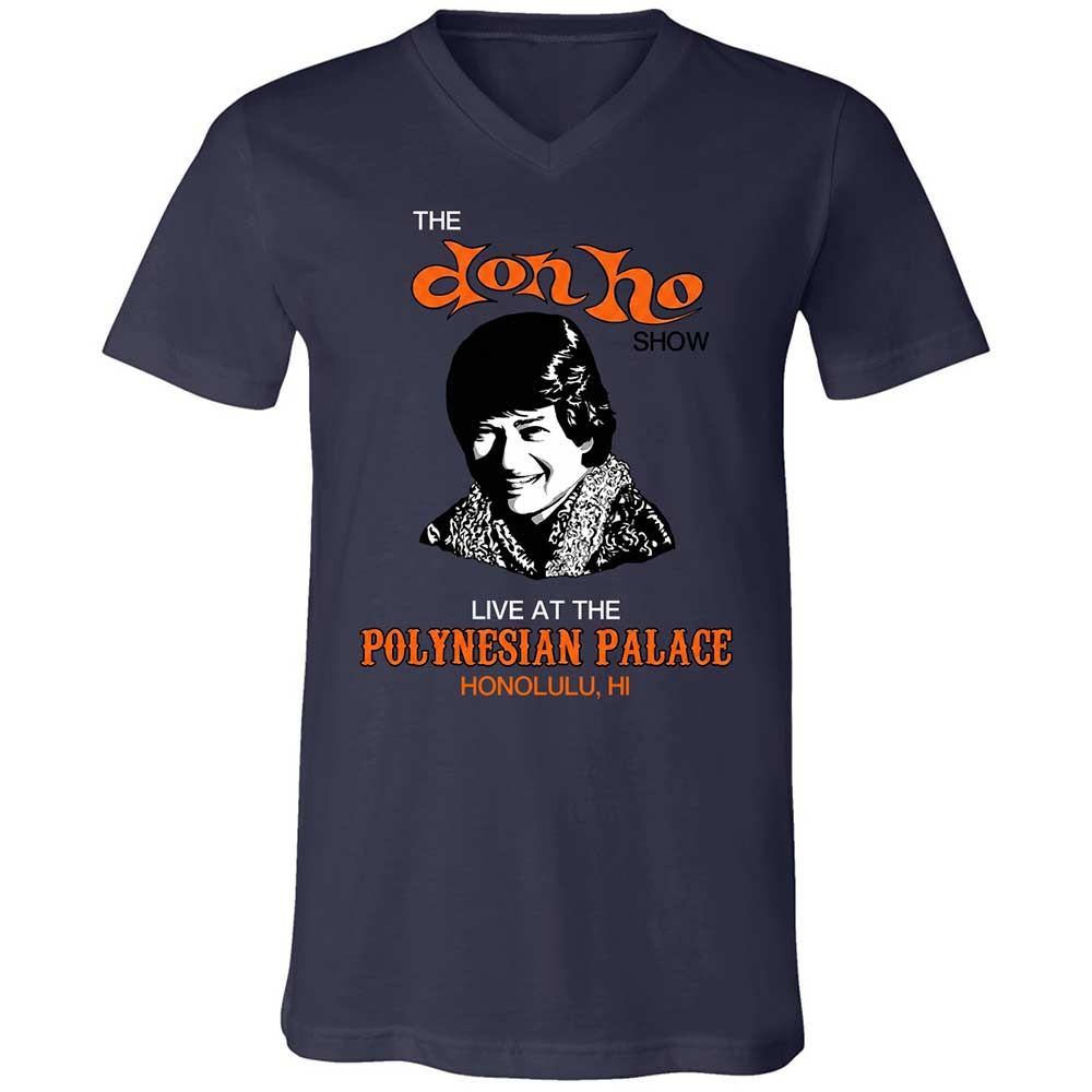 Unisex V-Neck T-Shirt - 2CNFZ68G - Navy - 2