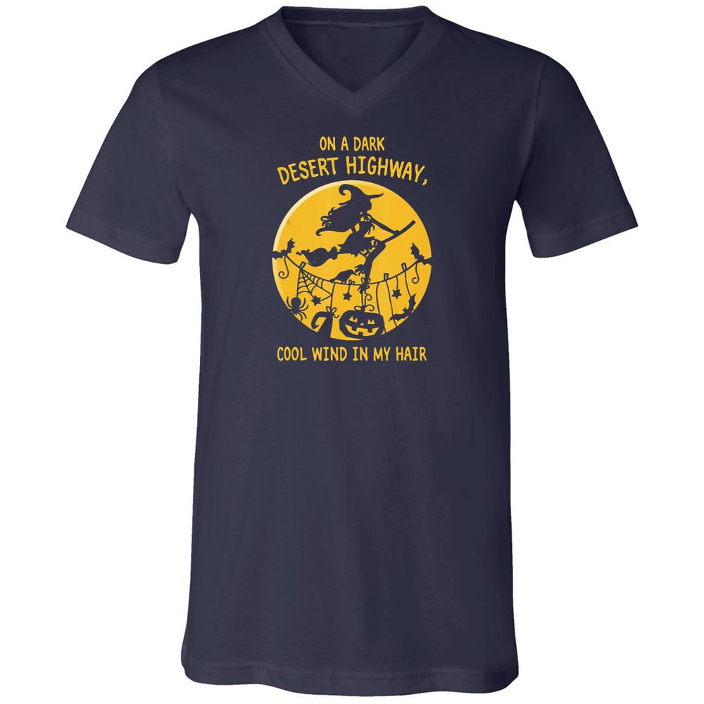 Unisex V-Neck T-Shirt - UFG38F7T - Navy - 2