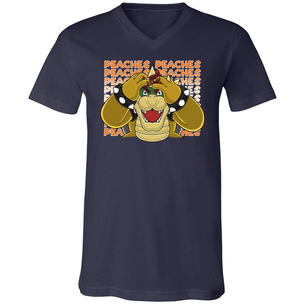 Unisex V-Neck T-Shirt - 192EKZG8 - Navy - 2