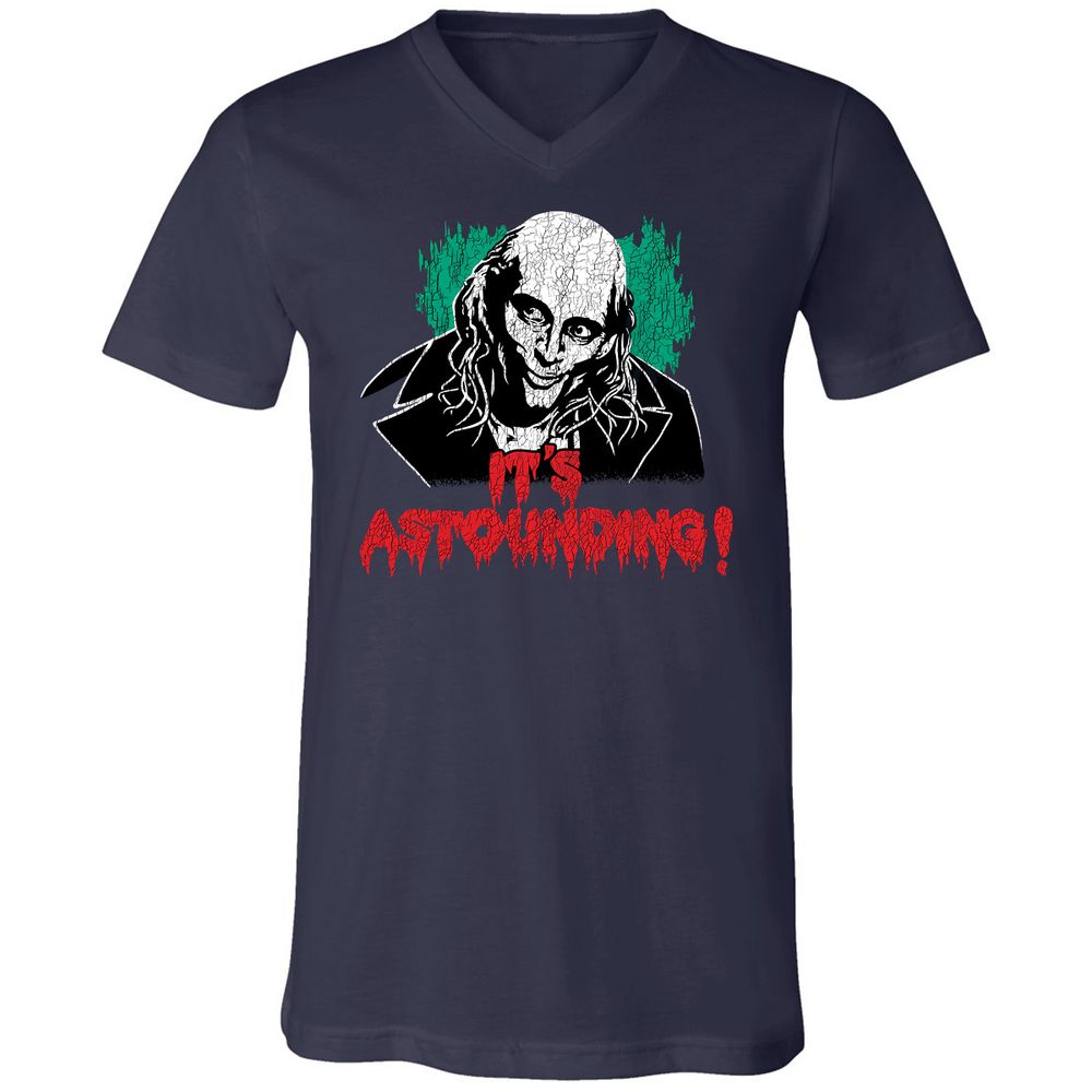 Unisex V-Neck T-Shirt - SNXLYNTX - Navy - 2