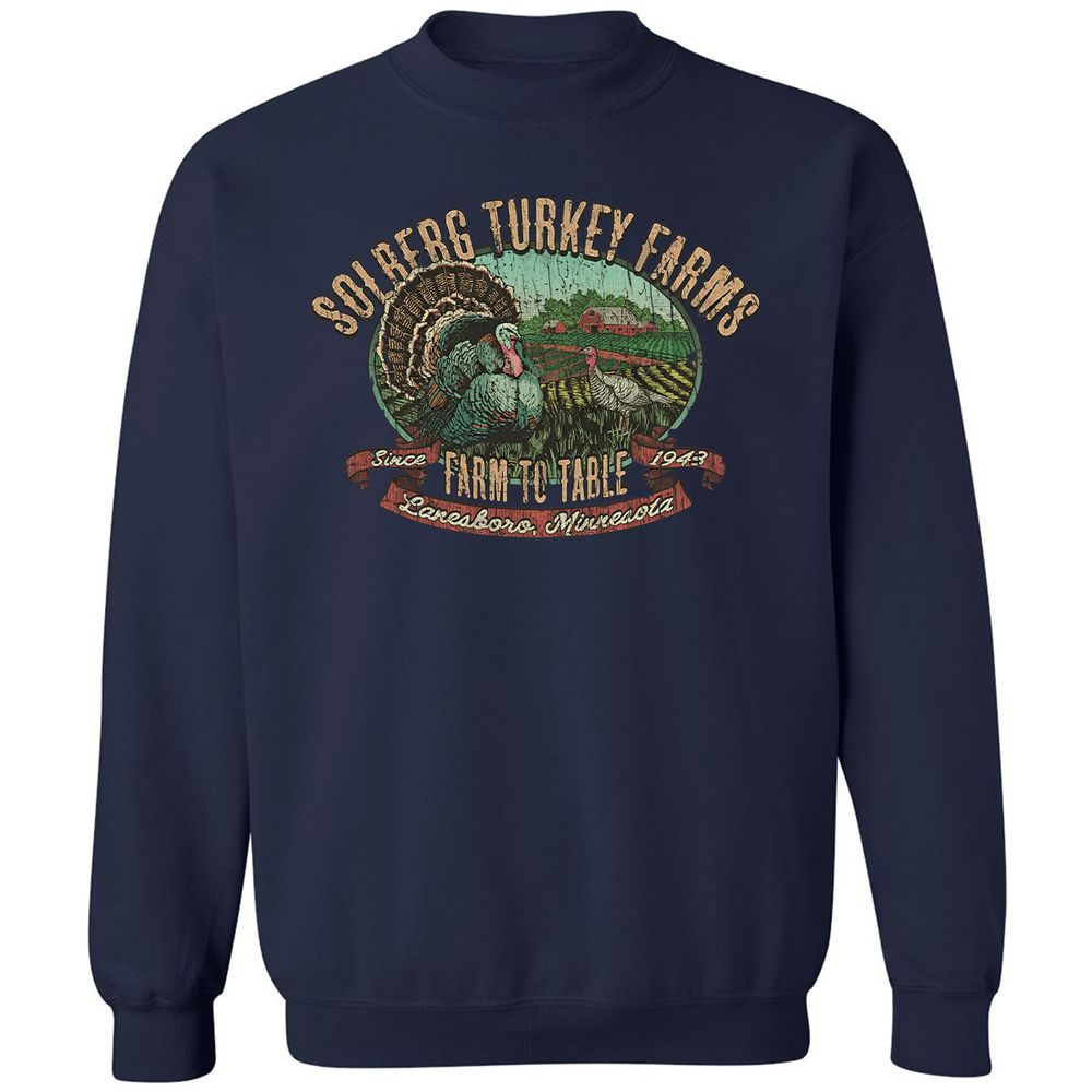 Vintage Turkey Farm Thanksgiving - Navy - 2