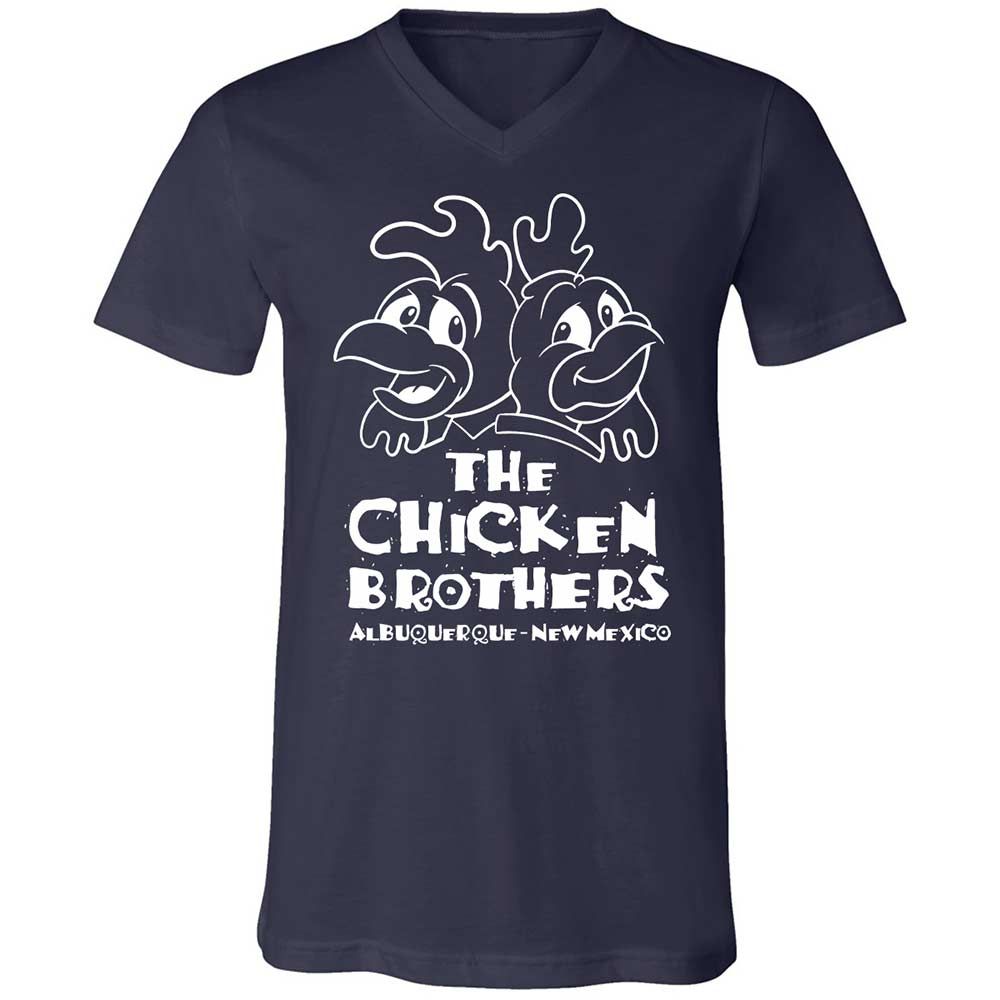 Unisex V-Neck T-Shirt - V7WAQP2Z - Navy - 2