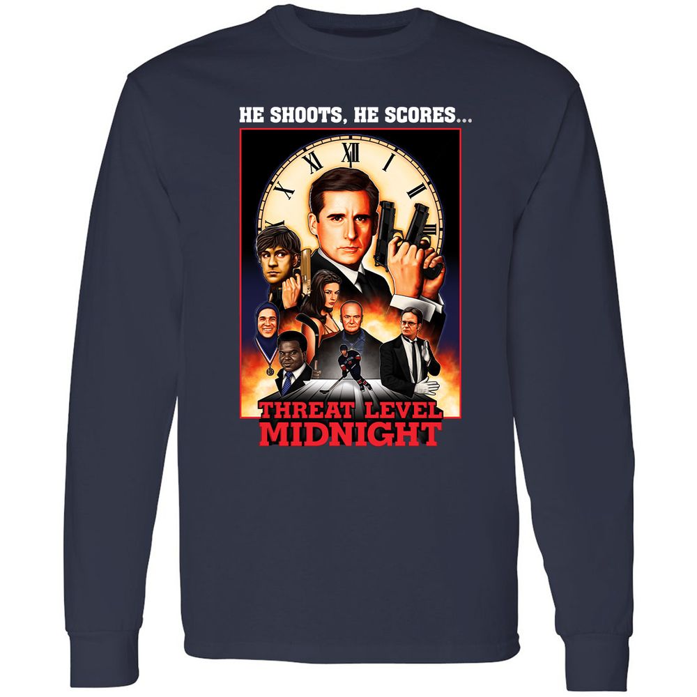 Long Sleeve T-Shirt - 14XJX6CS - Navy - 2