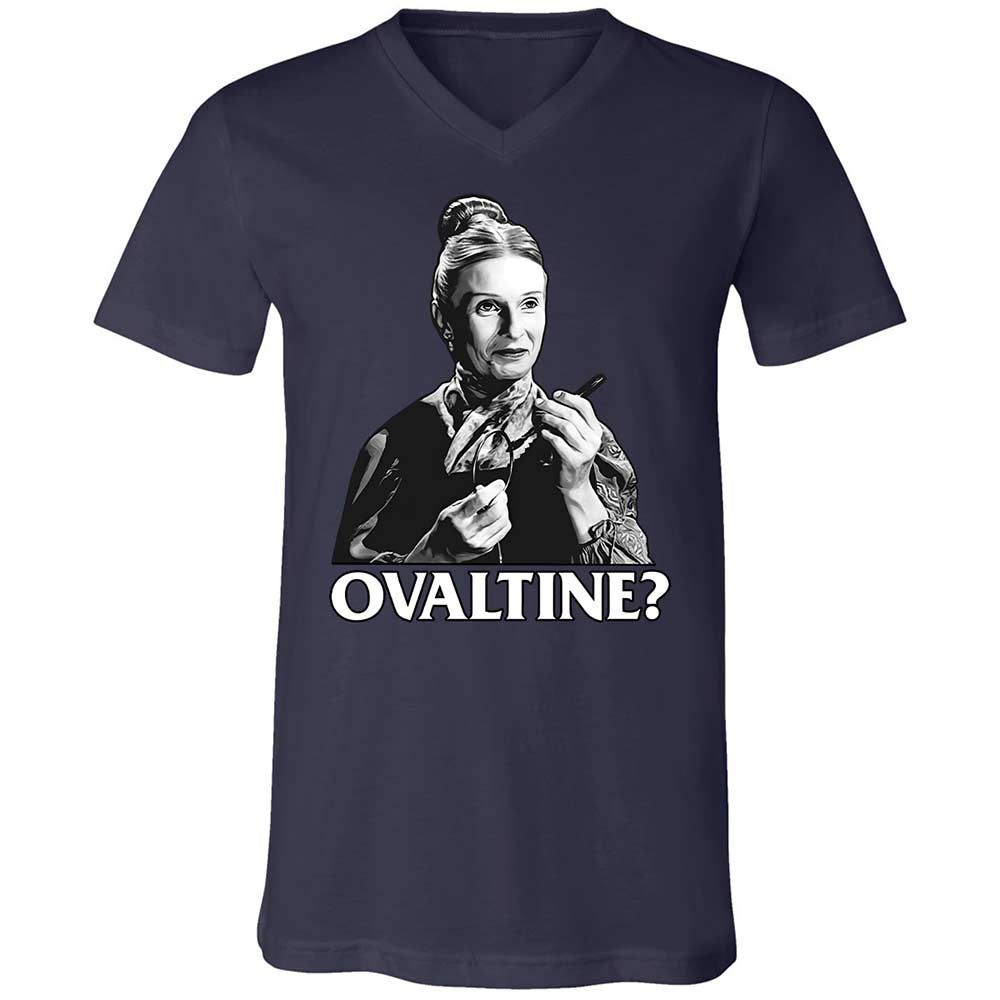 Unisex V-Neck T-Shirt - TSAKD8X9 - Navy - 2