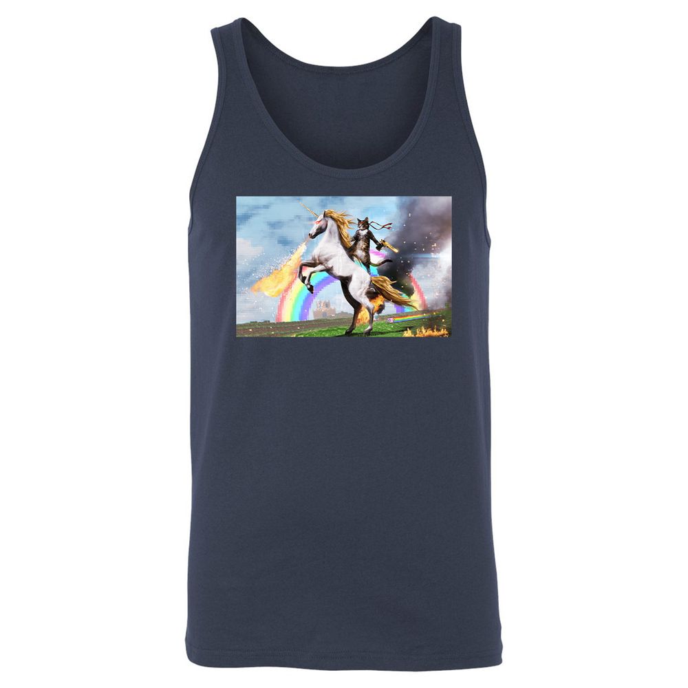 Unisex Jersey Tank - 44BVCE6S - Navy - 2