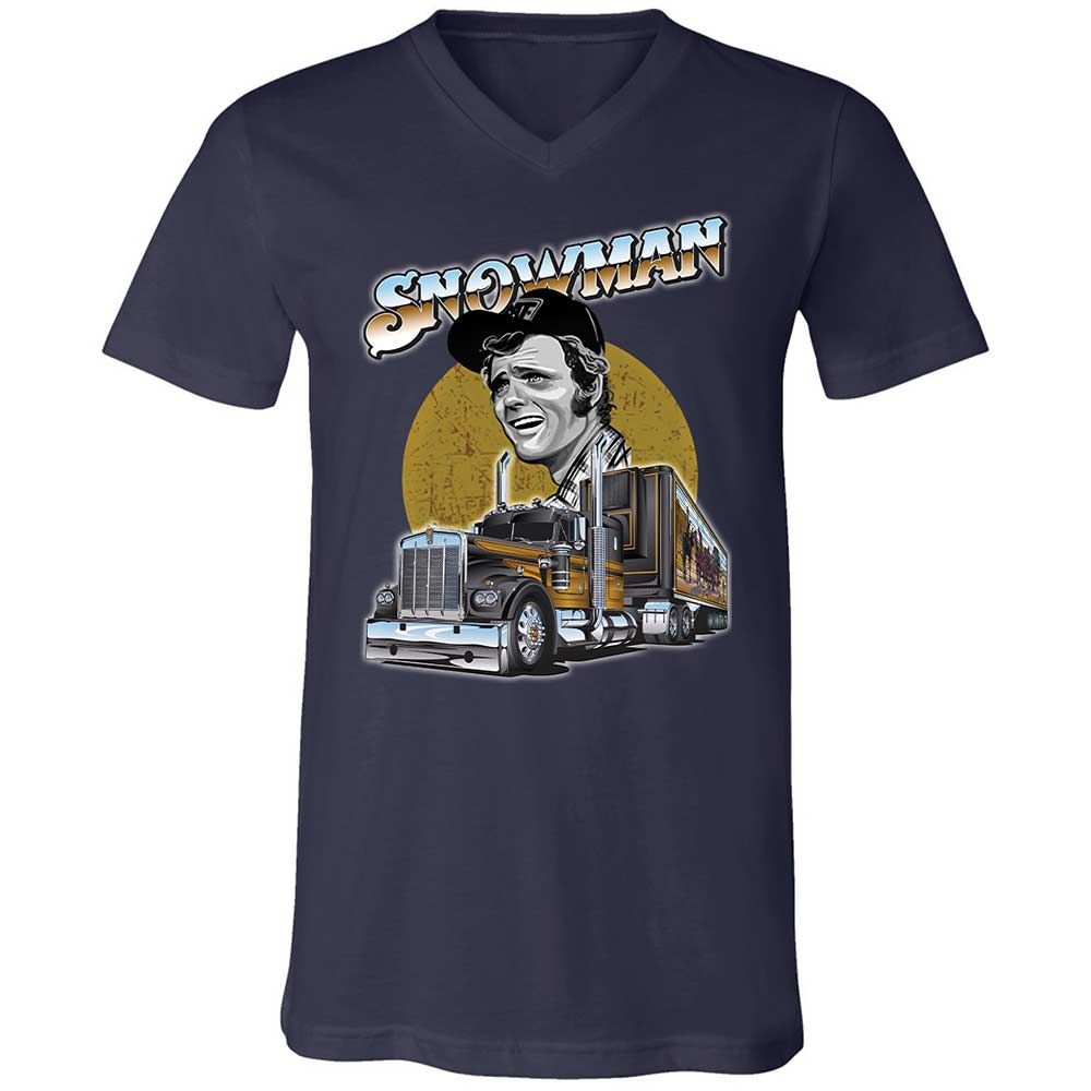 Unisex V-Neck T-Shirt - HZGDBTT7 - Navy - 2