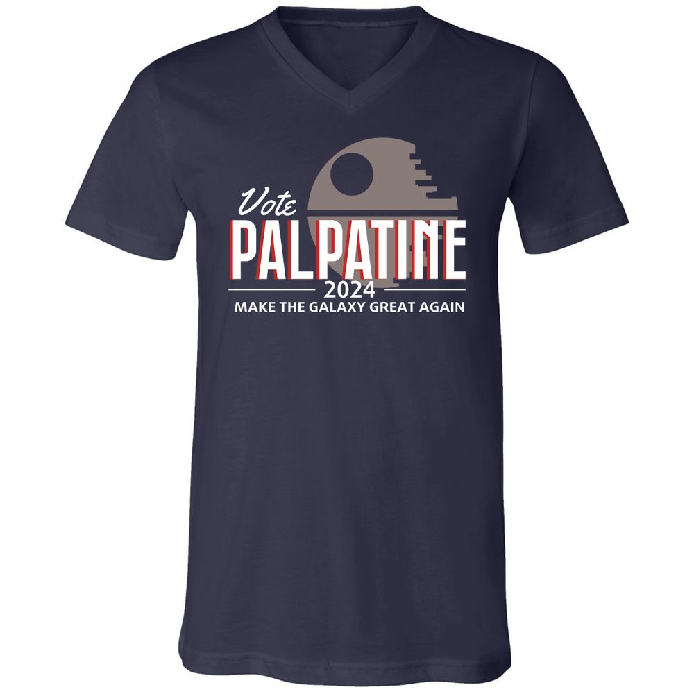 Unisex V-Neck T-Shirt - NY4ECKLM - Navy - 2