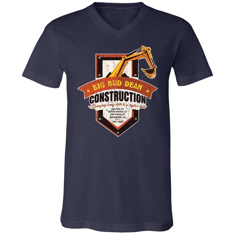 Unisex V-Neck T-Shirt - XV6DJX66 - Navy - 2