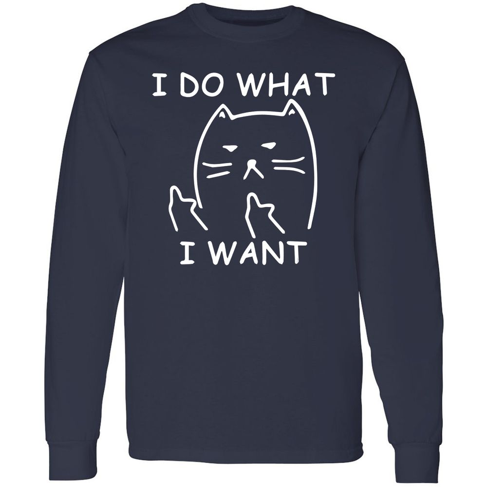 Long Sleeve T-Shirt - 4NSWUZDF - Navy - 2