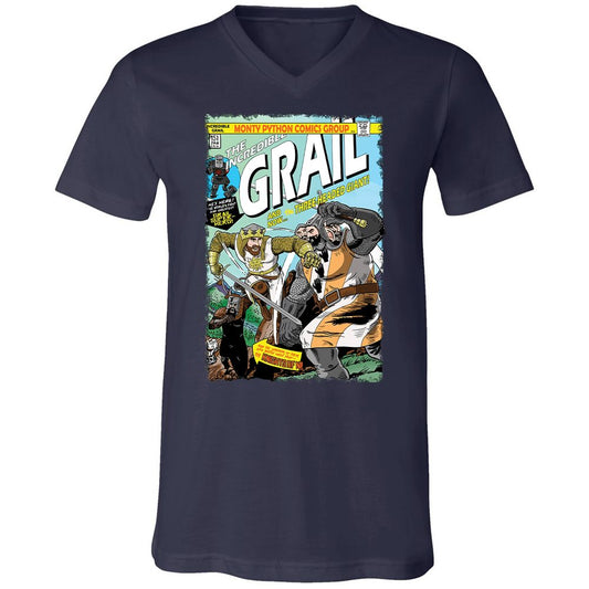 Unisex V-Neck T-Shirt - J297TTQU - Navy - 2