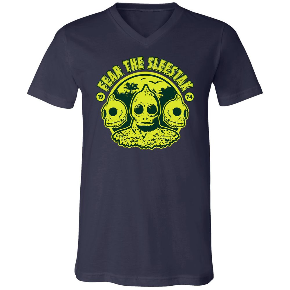 Unisex V-Neck T-Shirt - 43UXFTER - Navy - 2