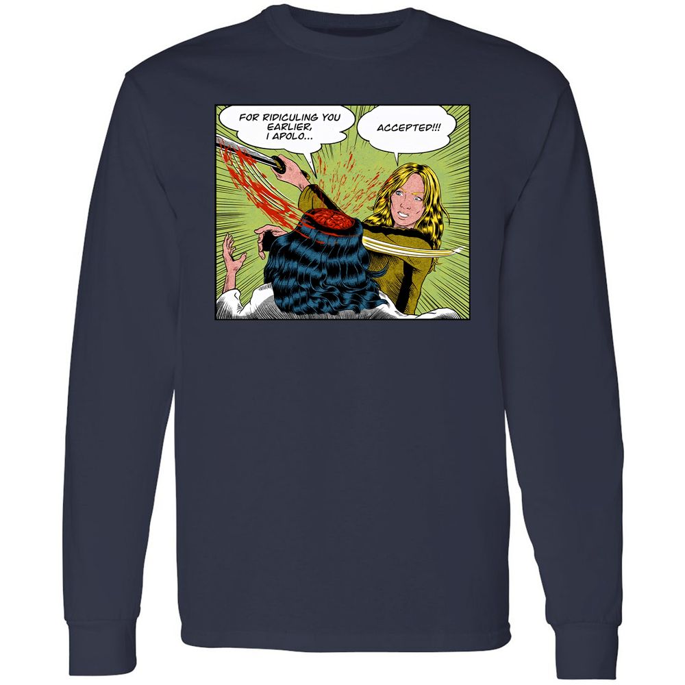 Long Sleeve T-Shirt - 924CGBF2 - Navy - 2