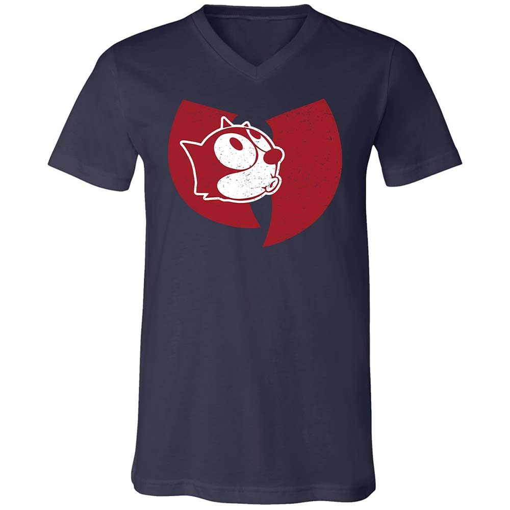 Unisex V-Neck T-Shirt - 3BATV7EP - Navy - 2