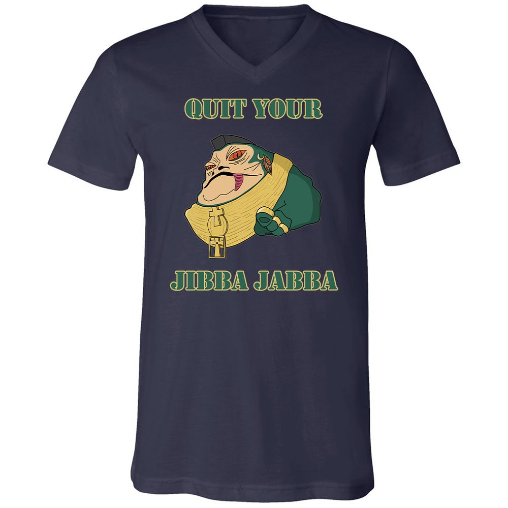 Unisex V-Neck T-Shirt - VLTF39YF - Navy - 2