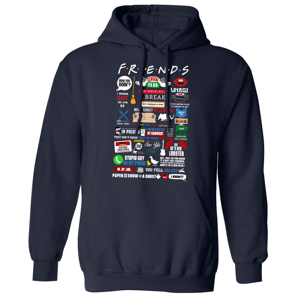 Classic Unisex Hoodie - QU5ZY4EX - Navy - 2