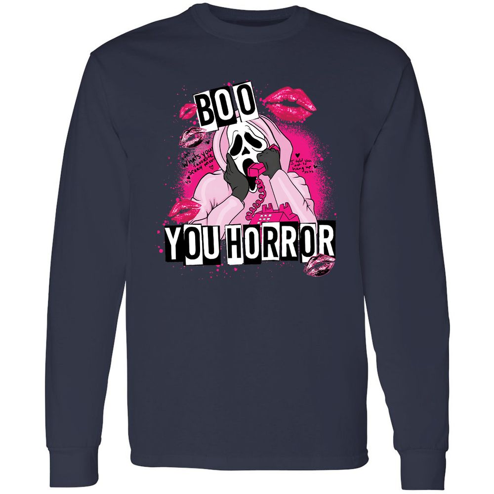 Long Sleeve T-Shirt - HKVW3VTH - Navy - 2