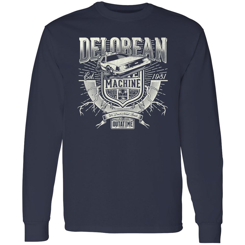 Long Sleeve T-Shirt - QMR2B6KT - Navy - 2