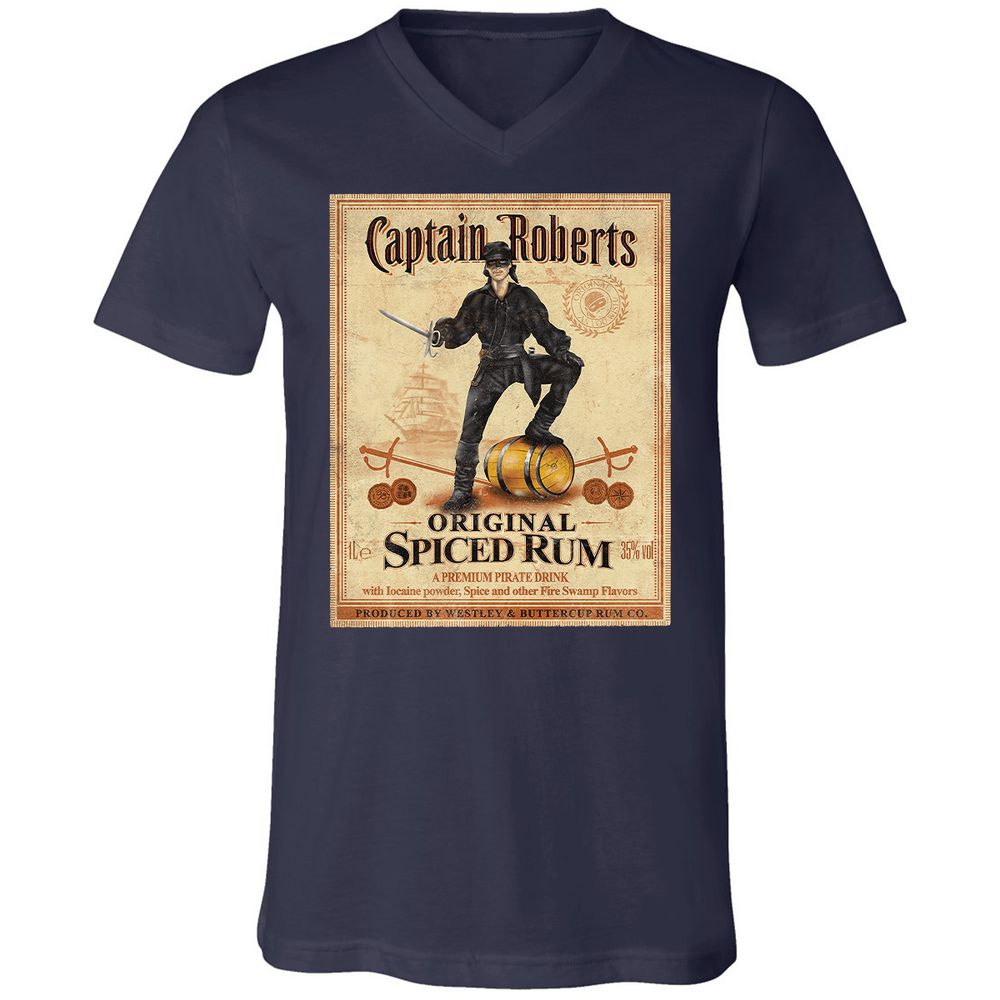 Unisex V-Neck T-Shirt - HJNPLV6C - Navy - 2