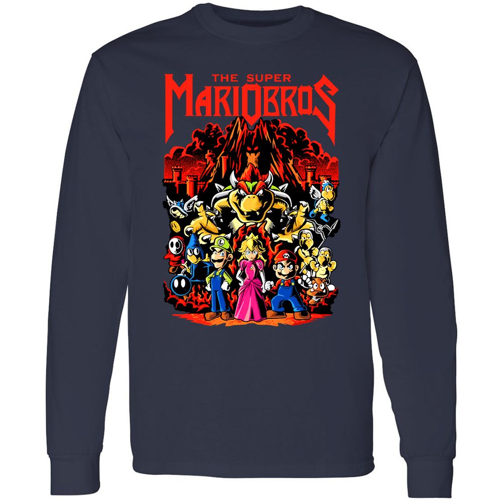 Long Sleeve T-Shirt - 8ZMR8XPP - Navy - 2