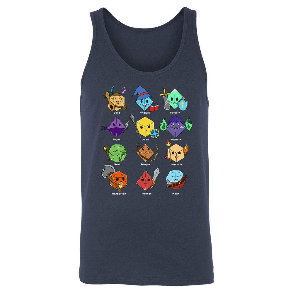 Unisex Jersey Tank - S38J2G6E - Navy - 2