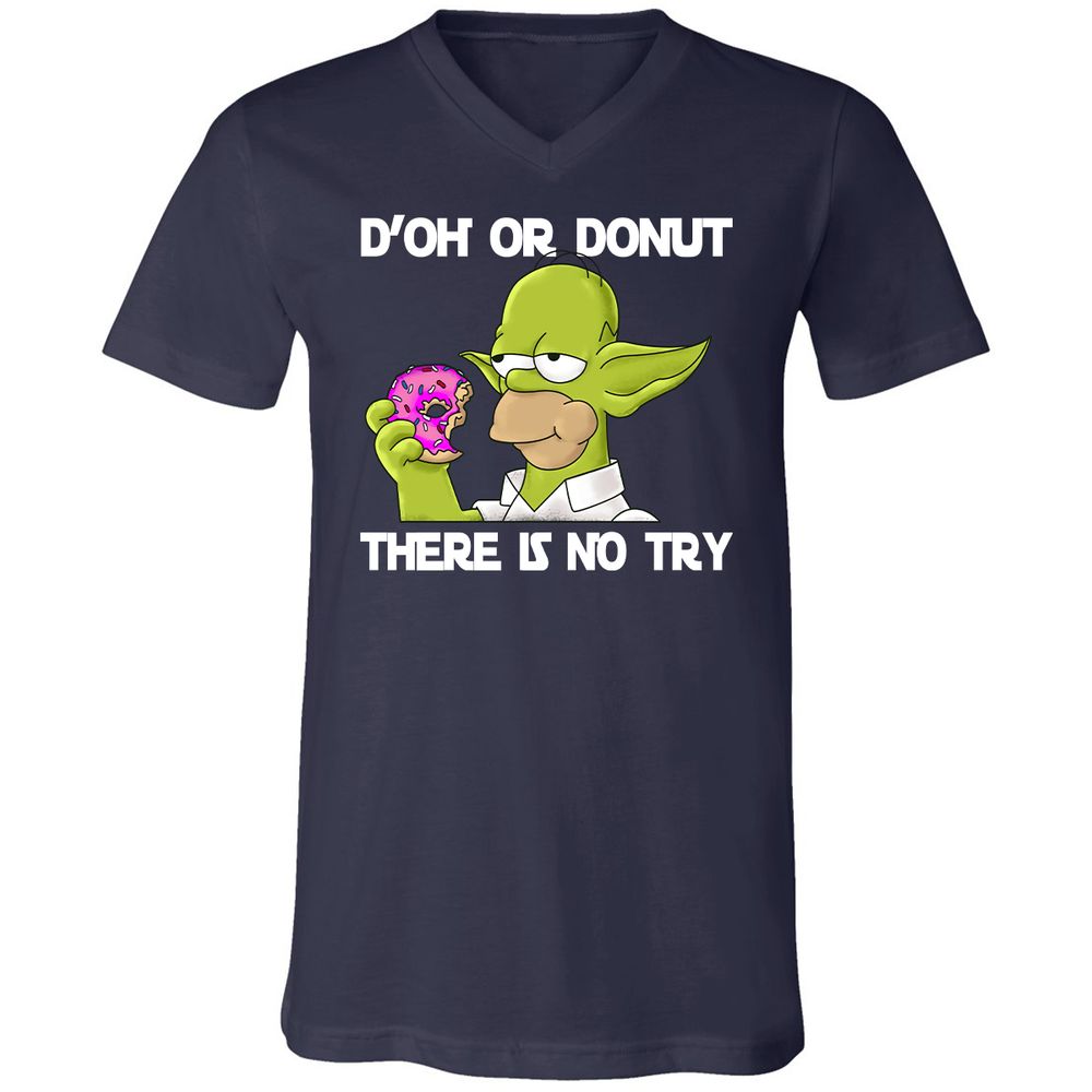 Unisex V-Neck T-Shirt - 2MYUGHFX - Navy - 2