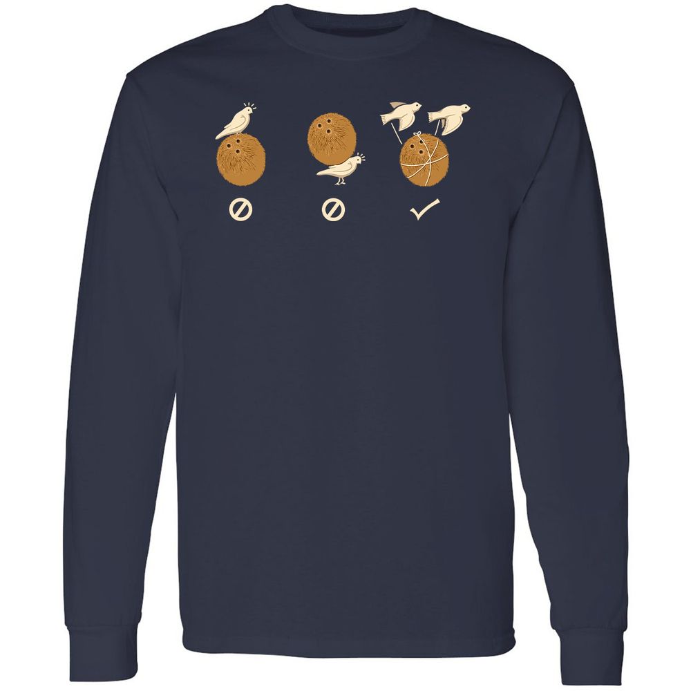 Long Sleeve T-Shirt - 2JYQTQAY - Navy - 2