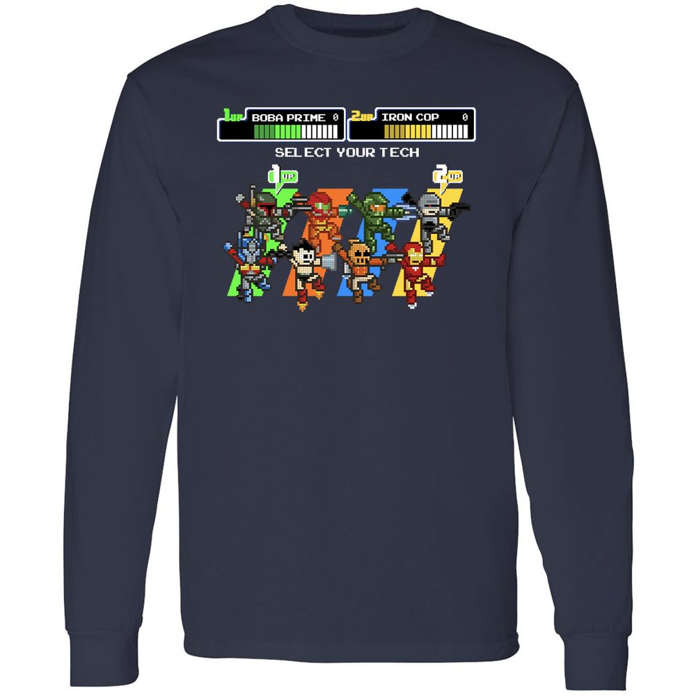 Long Sleeve T-Shirt - XS4SL3U9 - Navy - 2