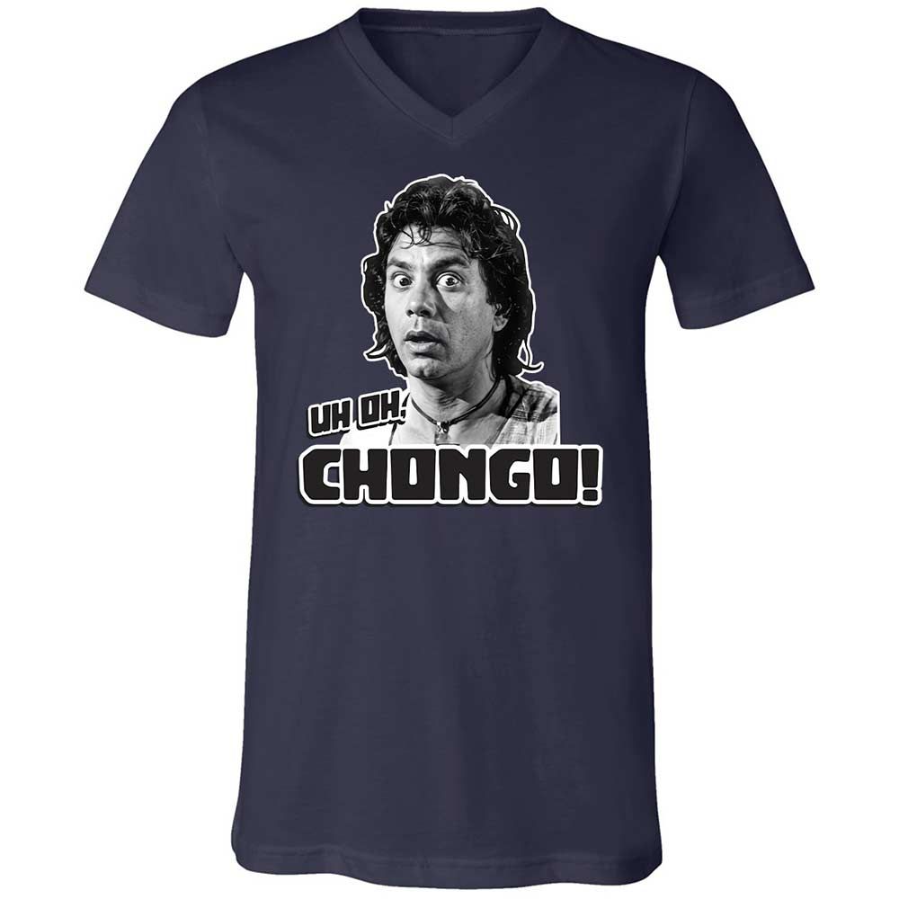 Unisex V-Neck T-Shirt - KV51UC9H - Navy - 2