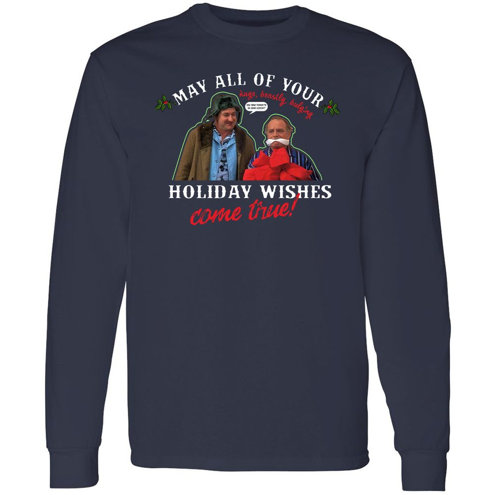 Long Sleeve T-Shirt - U97F91TB - Navy - 2