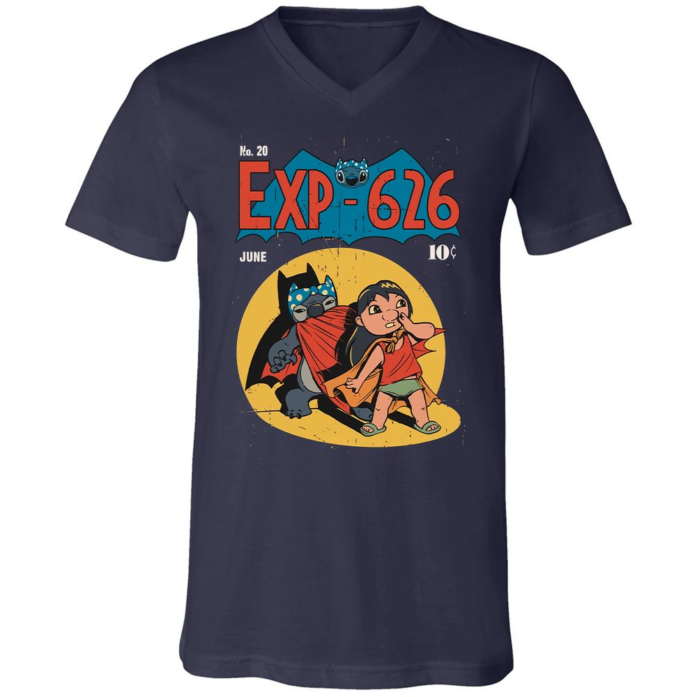 Unisex V-Neck T-Shirt - 37SG9NX4 - Navy - 2