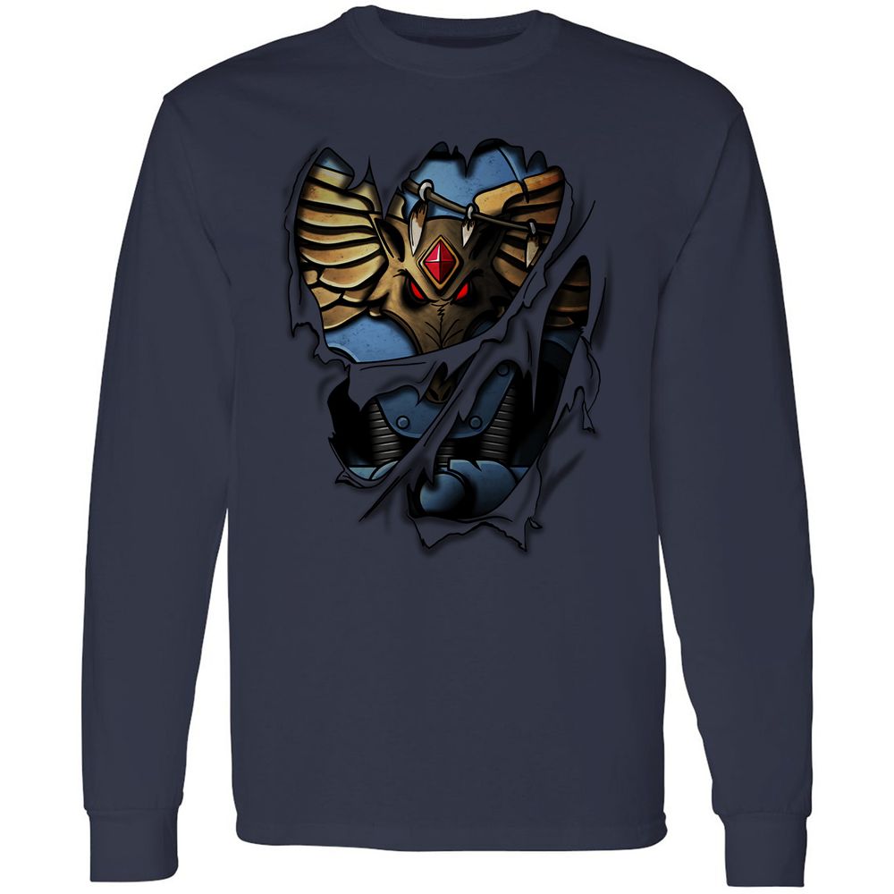 Long Sleeve T-Shirt - 4YD3RMJW - Navy - 2