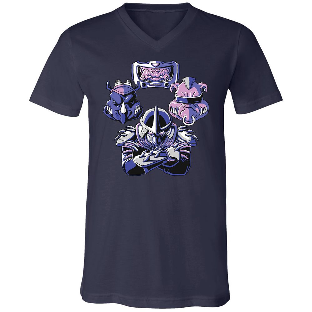 Unisex V-Neck T-Shirt - T8VHP5HC - Navy - 2