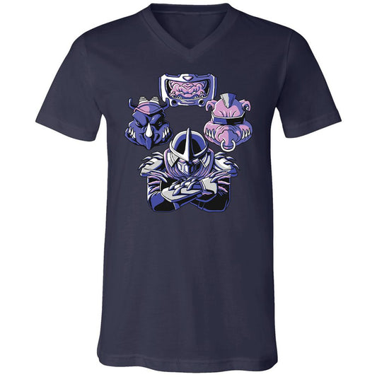 Unisex V-Neck T-Shirt - T8VHP5HC - Navy - 2