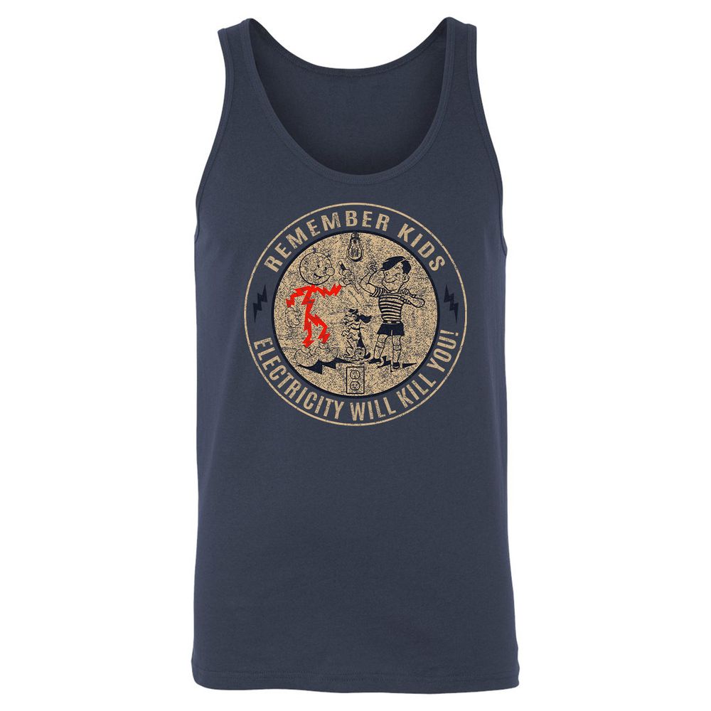 Unisex Jersey Tank - XN1GU6E9 - Navy - 2