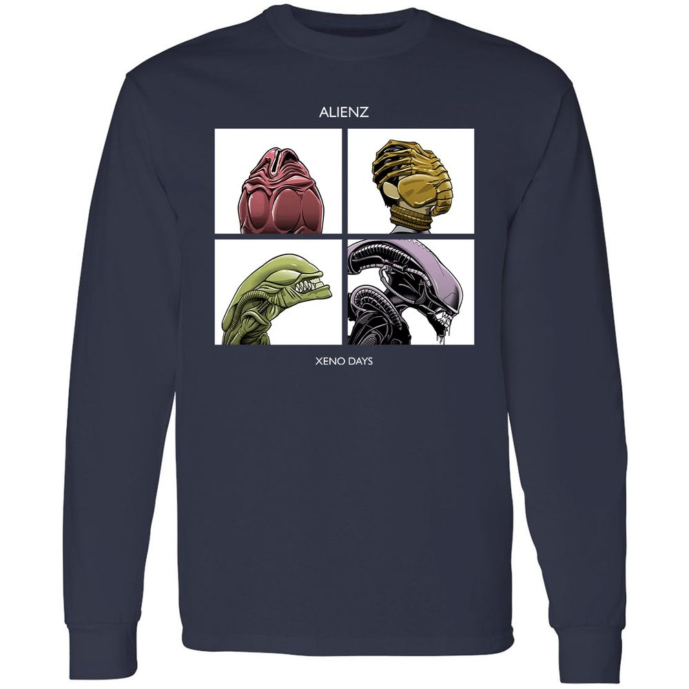 Long Sleeve T-Shirt - XR4PUGSB - Navy - 2
