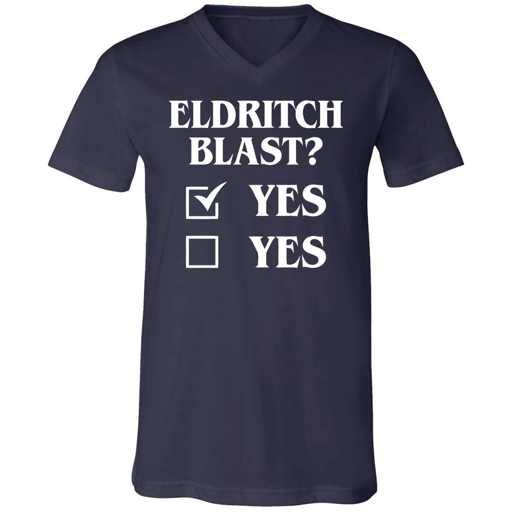 Unisex V-Neck T-Shirt - ARAFVXQN - Navy - 2